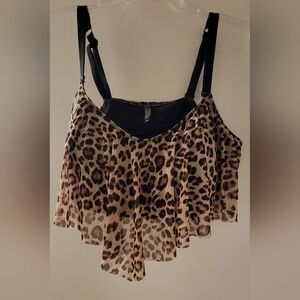 Leopard Swim Top